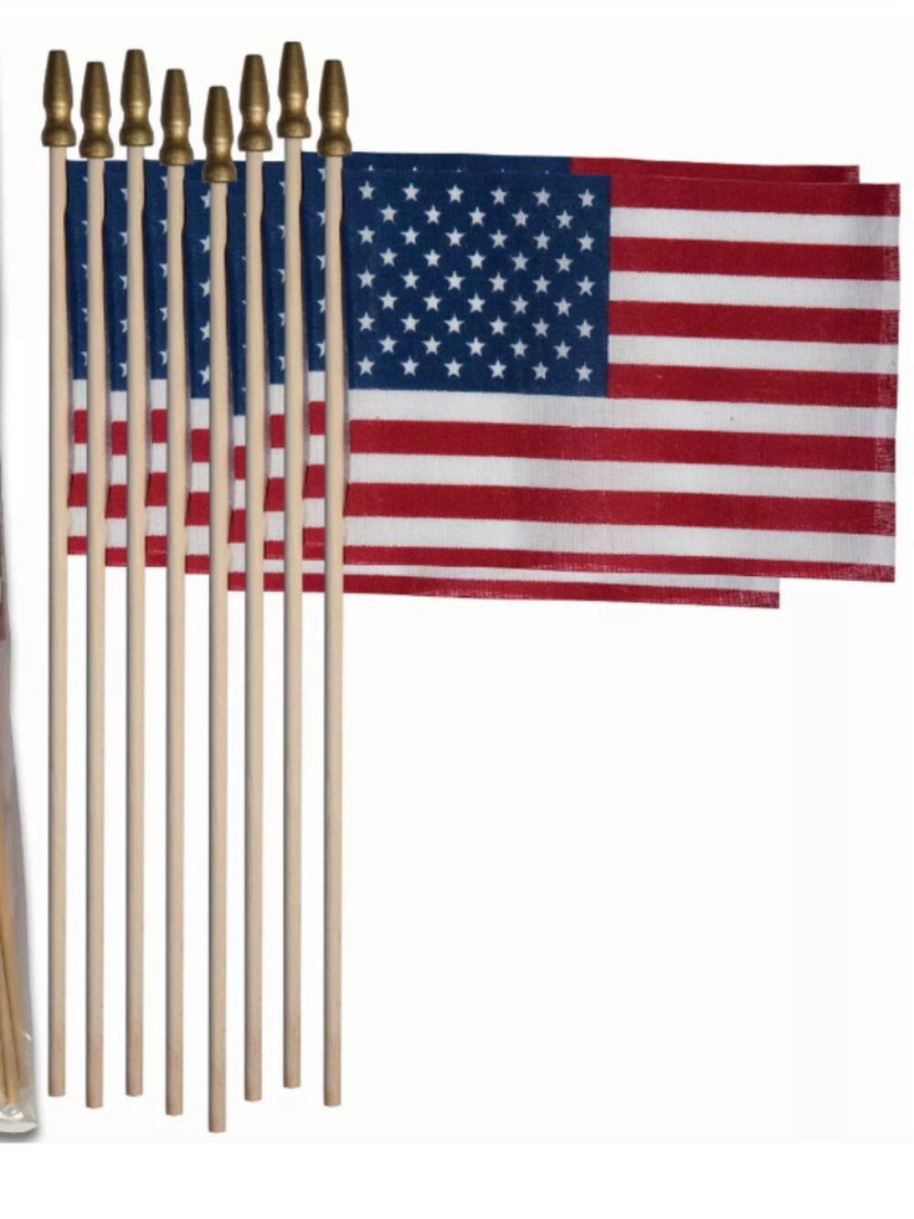 Betsy 🇺🇸 Flags 🇺🇸 4"x6" 8-pc Stick Flags  NWT